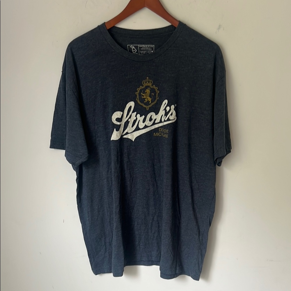 Stroh’s Beer Brewing Mittenstate Men’s Classic t-Shirt, size xxl🕶️